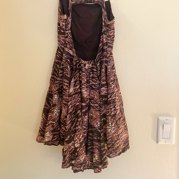 UO Purple Patterned Backless Mini Dress XS - Picture 5 of 7